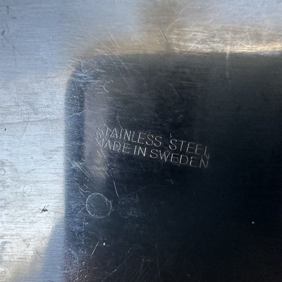 Vintage Stainless Steel Covered Dish Baker Cookware Made in Sweden - Picture 6 of 6